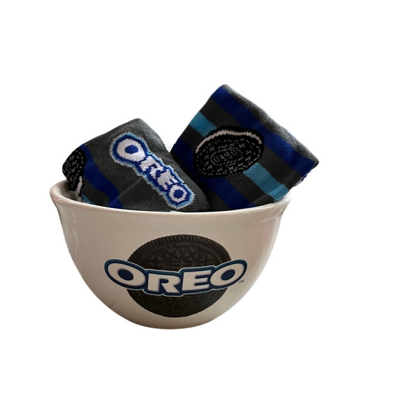 Vintage Oreo Cookie Bowl of  New Cookie Socks (2 in stock) - Picture 1 of 5